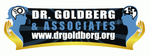 rectangular logo blue gold trim dr. goldberg associates